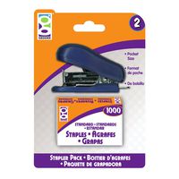 Geddes Home Office Pocket Stapler w/Staples - Set of 6