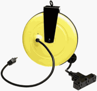 Alert Stamping 5000A-30GFCB 5000A-30GF-CB Retractable Extension Cord Reel w/Circuit Breaker