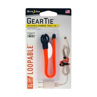 Nite Ize GLS6-31-2R7 Gear Twist Tie 6 in-2 Pk, 6-Inch (2-Pack), Bright Orange