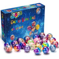 Joyjoz 24 Packs Party Favor Galaxy Putty Slime Balls, Fluffy & Stretchy Slime Easter Eggs for Girls & Boys - Non-Sticky, Stress Relief, Super Soft & Squishy