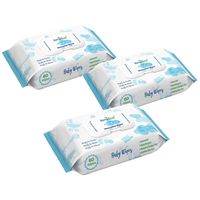 Simpleaf for Babies Unscented Wipes | Eco- Friendly, Paraben & Alcohol Free | Thick and Effective | Hypoallergenic & Safe for Sensitive Skin | Soothing Aloe Vera Formula | (60 Count) 3 Packs