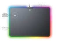 MOJO Wireless Charger Mousepad - Qi Quick Charging Gaming Mouse Pad with RGB Lighting