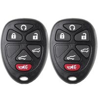 ECCPP Keyless Entry Remote Key Fob 6 Buttons Replacement fit for Cadillac Escalade/Chevrolet Suburban 1500 2500 Tahoe/GMC Yukon XL 1500 2500 OUC60270 (Pack of 2)