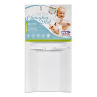 LA Baby Waterproof Contour Changing Pad, 32" - Made in USA. Easy to Clean w/Non-Skid Bottom, Safety Strap, Fits All Standard Changing Tables/Dresser Tops for Best Infant Diaper Change