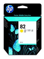 HP 82 Original Yellow DesignJet Ink Cartridge (C4913A)
