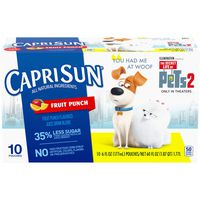Capri Sun Fruit Punch Flavored Juice Drink Blend, 10 ct - Pouches, 60.0 fl oz Box