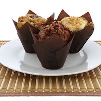 Royal Brown Tulip Style Baking Cups, Large, Sleeve of 200