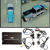 SZDALOS Bird View Camera System for Pickup Truck/Sprinter /H3 Large SUV 3D HD 360° Car Surround View Monitoring System HD 1080P Recorder DVR Parking Monitoring
