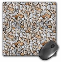 3dRose LLC 8 x 8 x 0.25 Inches Mouse Pad, Pebbles Look - One Dimensional (mp_65879_1)