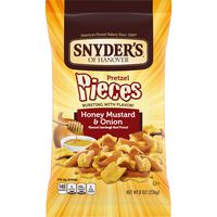 Snyder's of Hanover Pretzel Pieces, Honey Mustard and Onion, 8 Ounce (Pack of 6)