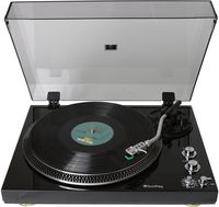 TechPlay TCP4530 Analog Turntable with Built-in Phono Pre-Amplifier, by-Pass Selecter, Auto-Return, Aluminum Platter and Direct PC Link, with Audio-Technica's AT95E Cartridge (Piano Black)