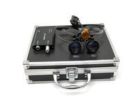 OUBO Brand 3W Surgical LED Headlight w/Filter with 3.5X Binocular Loupes Magnifier Black