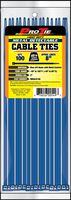 Pro Tie MD8LD100 8-Inch Metal Detectable Light Duty Cable Ties, Blue, 100-Pack