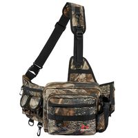 Piscifun Sling Fishing Tackle Bag，Outdoor Fishing Storage Pack，Water-Resistant Fishing Bag Cross Body Sling Bag Camouflage