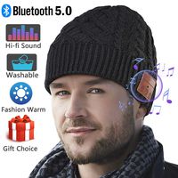 Deegotech Bluetooth Beanie,Upgraded V5.0 Bluetooth Hat for Men, Wireless Earphone Beanie Headphones,Unisex Winter Music Hats with HD Stereo Speakers Built-in Microphone,Mens Gifts for Christmas