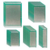 ZIIDOO 32 Pcs Single Sided PCB Board Prototype Kit,Universal Printed Circuit Board with 5 Sizes Compatible for DIY Soldering and Electronic Designing