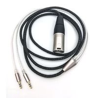 Sukira HiFi Cable for Hifiman HE400S / HE-400I / HE560 / HE-350 / HE1000 / HE1000 V2 Headphones Balance Line (4-pin XLR Male) Upgrade Cable, Silver Plated Wire 3m/9.9ft
