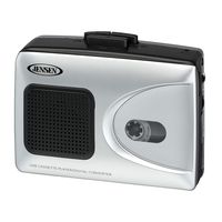 Jensen Portable Cassette Tape Player to Captures MP3 Audio Music via USB Convert PC/MAC + Built in Speaker