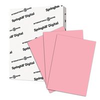 Springhill Colored Paper, Heavy Paper, Pink Paper, 24/60lb, 89gsm, 8.5 x 11, 1 Ream / 500 Sheets - Opaque, Thick Paper (024042R)