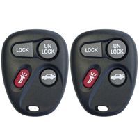 AmericanAutomotiveSupply - 2 New Replacement Keyless Entry Remote Car Key Fobs for Select Chevrolet Pontiac, GMC Vehicles KOBLEAR1XT