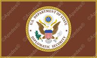 US Dept of State Diplomatic Security DSS Computer Tablet Decal Sticker 3x5 inches