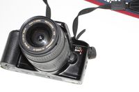 Black Canon EOS REBEL X S 35mm FILM SLR Camera Body & Lens