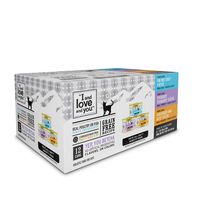 "I and love and you" Naked Essentials Canned Wet Cat Food - Variety Pack: Chicken Recipe, Turkey Recipe, Cod Recipe, 3-Ounce, Pack of 12 Cans