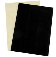Premium quality suede sheets 8.5"x12" with super-strong self-adhesive backing. Ideal for making peel-and-stick (self-stick) soles for dance shoes, various colors. [SUEDE-DIY-2pk-black-tan-r01].