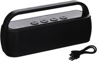 JENSEN SMPS-627-BK Bluetooth Portable Wireless Stereo Speaker, Black