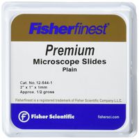 Fisher Scientific 12-544-1 Premium Plain Glass Microscope Slides, 7" Item Length x 7" Item Width, 3" x 1" Size (Pack of 144)