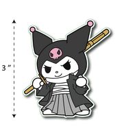 (TK-169) My Melody | Kuromi Yakuza - Waterproof Vinyl Sticker for Laptops Tablets Cars Motocycles Bicycle Skateboard Luggage Or Any Flat Surface (3")