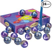 Fluffy & Stretchy Egg Slime Putty - Non Sticky, Stress & Anxiety Relief, Super Soft & Squishy Sludge Toy Party Favor for Kids and Adults - Blue Color Slime | Jumbo Pack of 24 PCS