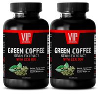 Blood Sugar Support Formula - Green Coffee Bean Complex 800MG - Natural Energy - Fat Burner - Premium - Green Coffee Bean Organic - 2 Bottles (120 Capsules)
