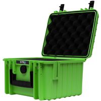 STR8 Brand 10" with 3-Layer Pre Cut Grid Configuration Foam, Weather Resistant, Smell Proof, Lockable, Glass Protector, Outdoor Carrying Case for Multi-Purpose - STR8BRAND (NITRO GREEN)