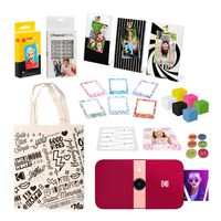KODAK Smile Instant Print Digital Camera (Red) Gift Bundle