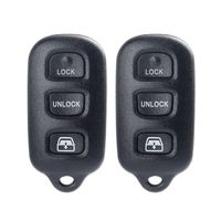 ECCPP 2X 3 Buttons Keyless Entry Car Key Remote Fob Replacement fit for 99-2009 Toyota 4Runner/ 98-1999 Toyota Avalon/ 01-2007 Toyota Sequoia HYQ12BBX HYQ12BAN HYQ1512Y