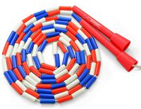 Beaded Jump Rope - Segmented Skipping Rope for Kids - Durable Outdoor Beads