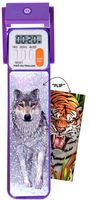 Mark-My-Time 3D "FLIP" Snow Wolf/Tiger Digital LED Booklight Reading Timer