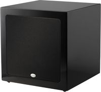 NHT CS-10 10-inch Long Throw Powered Subwoofer, 300 Watts, Piano Black High-Gloss Paint