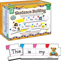 Carson Dellosa - Sentence Building Literacy Resource with 86 Cards for Language Arts For K, 1st, & 2ND Grade & Ell