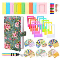 Sunmns Accessories Bundle Kit Set for Fujifilm Instax Mini 9 8 90 70 Films, Accessory Include Album, Film Stickers, Desk Frames, Hanging Frame, Strap (Retro Floral)