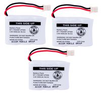 Axiom 3-Pack Ni-Cd Rechargeable Battery For Vtech BT-17333 BT-27333 CS2111