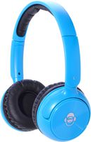 iDance BLUE100CY Bluetooth Headphones w/H-Def Microphone & 10 Meter Range - Blue