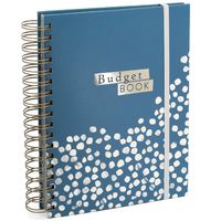 Boxclever Press Budget Planner. Luxury Monthly Income & Home Expenditure Tracker. Bill Organizer Measures 9.5 x 8ins. 13 Pockets for Receipts & Bills. (Blue Spot)