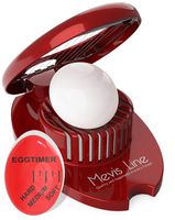 Hard Boiled Egg Slicer with Perfect Boilled Egg Timer, Also Used For Strawberries, Boiled Potatoes Or Mozzarella Balls, Egg Dicer with Egg Timer That Changes Color When Done