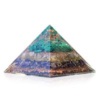 Orgonite Crystal Love Attraction Orgone Pyramid With Rose Quartz, Amethyst, Malachite - Crystals of Unconditional Love and Healing