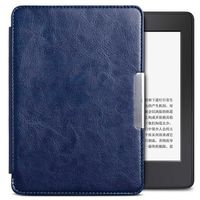 Protective Kindle Case, Egmy Popular Magnetic Auto Sleep PU Leather Cover Case For 2016 Kindle Paperwhite (7th Generation) 6 inch +Free Gift (Dark Blue)