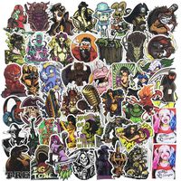Cool Punk Laptop Stickers Waterproof Vinyl Water Bottle Computer Notebook Car Skateboard Motorcycle Bicycle Luggage Guitar Bike Decal 50pcs Pack