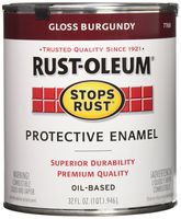Rust-Oleum 7768502 Stops Rust, 32 oz. Quart, Gloss Burgundy