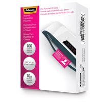 Fellowes Laminating Pouches, Thermal, ID Tag Size, 10 Mil, 100 Pack (52051)